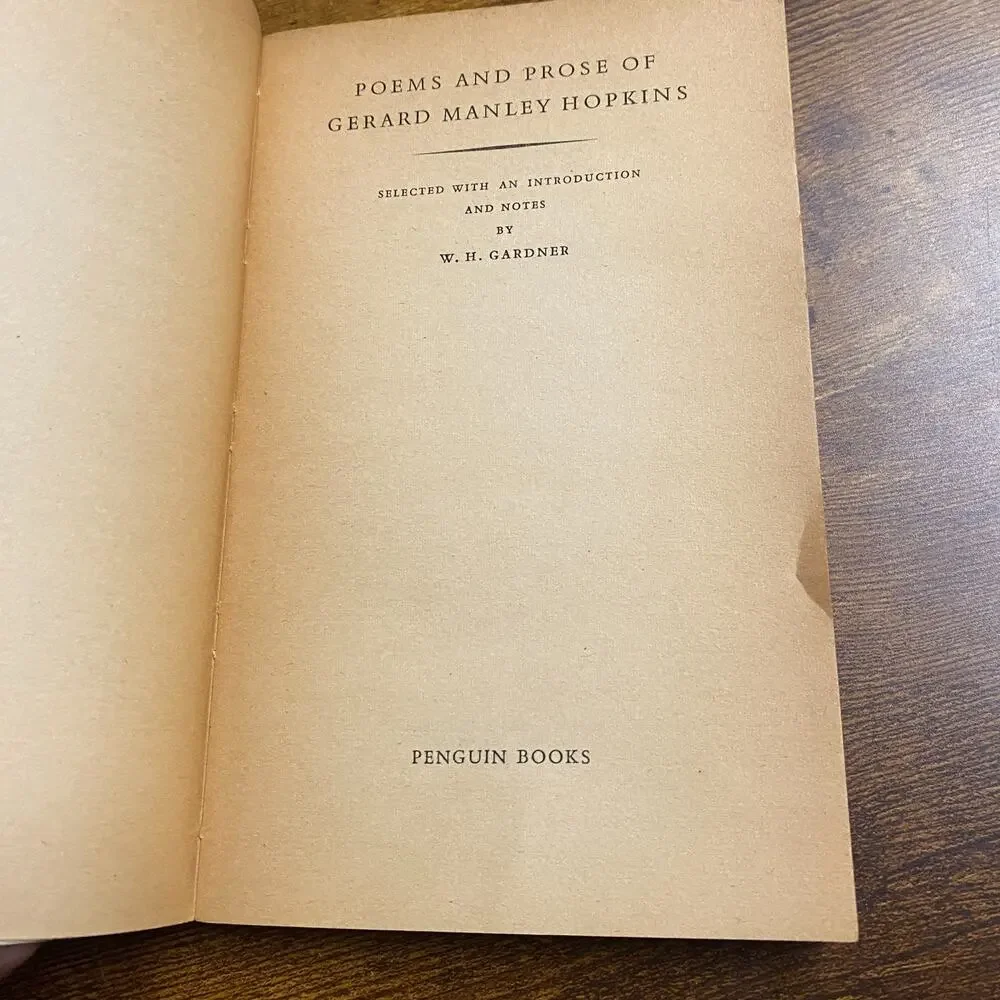 Gerard Manley Hopkins Poems & Prose W.H. Gardner Paperback